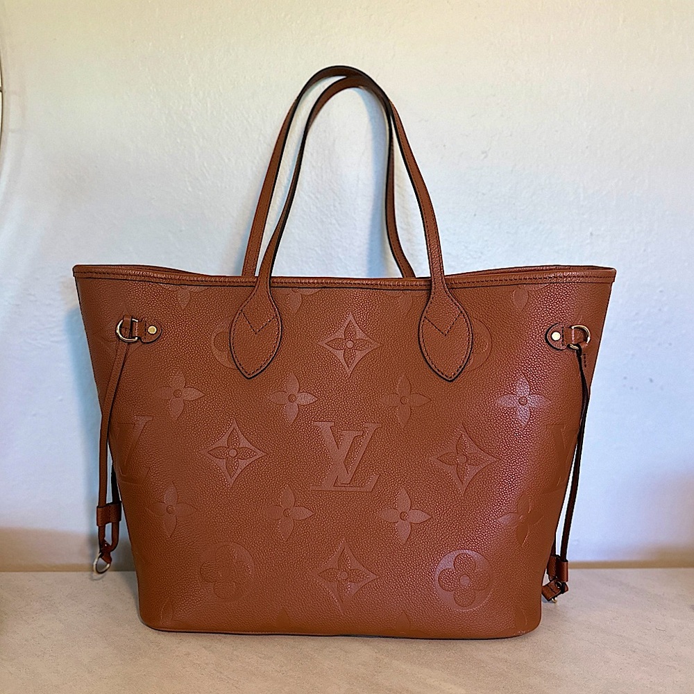 Louis Vuitton Neverfull Cognac Empreinte